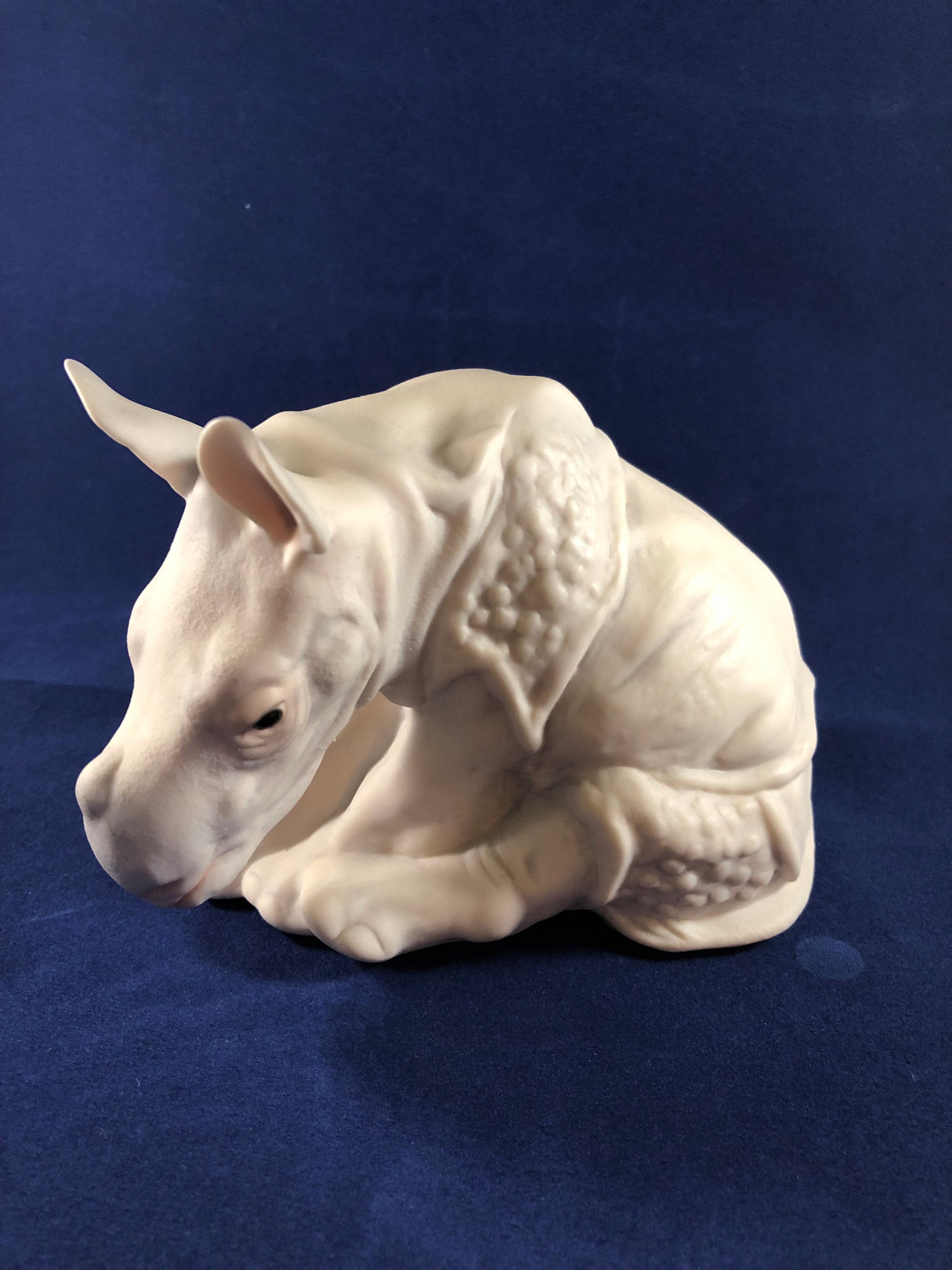 Cybis Vintage Porcelain Rhino Figurine Rhinoceros 4.5 Etsy