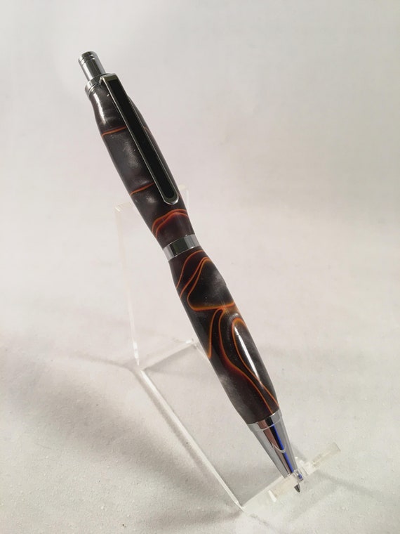 Click Pen Gel Ink Midnight Racer Acrylic Body Style Hand Etsy