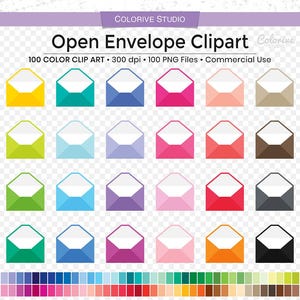 100 imágenes prediseñadas de sobre en colores del arco iris sobre abierto buzón correo png ilustración planificador pegatinas uso personal y comercial