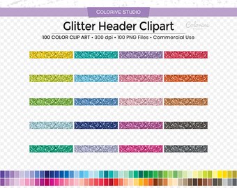 100 Glitter header planner clipart glitter texture task box png illustration planner stickers supplies personal and commercial use