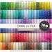 Ombre Glitter digital paper 100 rainbow colors ombre gradient glitter textures bright pastel printable scrapbook papers commercial use 
