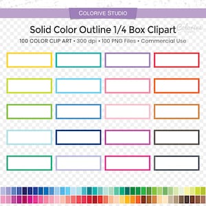 100 effen overzicht kwart vak planner clipart regenboog blanco png illustratie planner stickers levert persoonlijk en commercieel gebruik