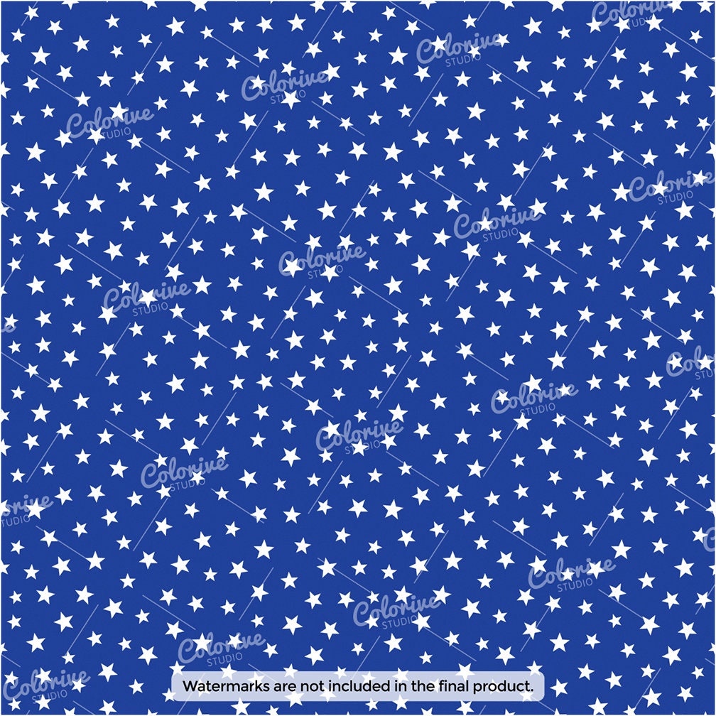 Stars Digital Paper 100 Colors Rainbow Seamless Confetti Star Pattern ...
