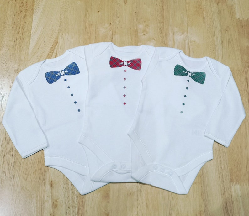 tartan babygrow