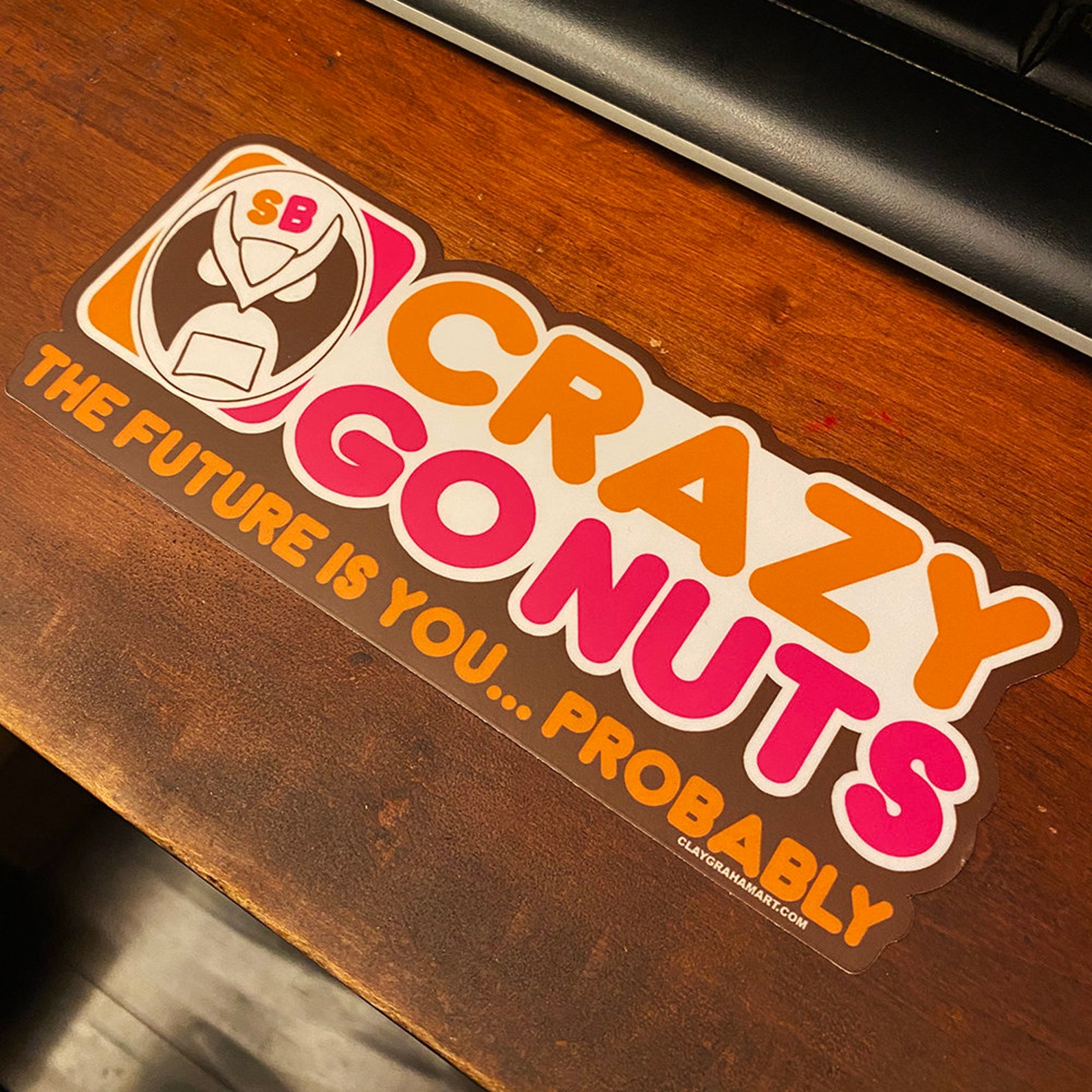 Crazy Go Nuts University 7.5 X 3.03 Bumper Sticker - Etsy