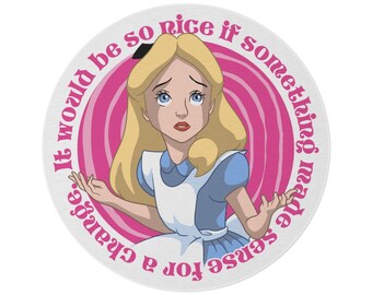 Don't Ask Alice round rug