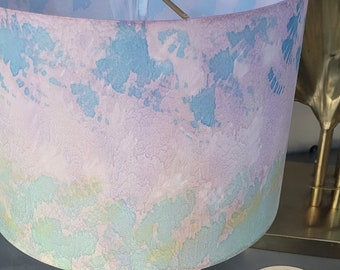 A Hand Painted Watercolour Lampshade, Pendant - Suitable for Ceiling and Lamp Bases