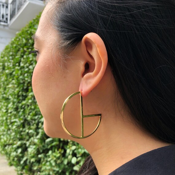 Large Gold Hoop Earrings