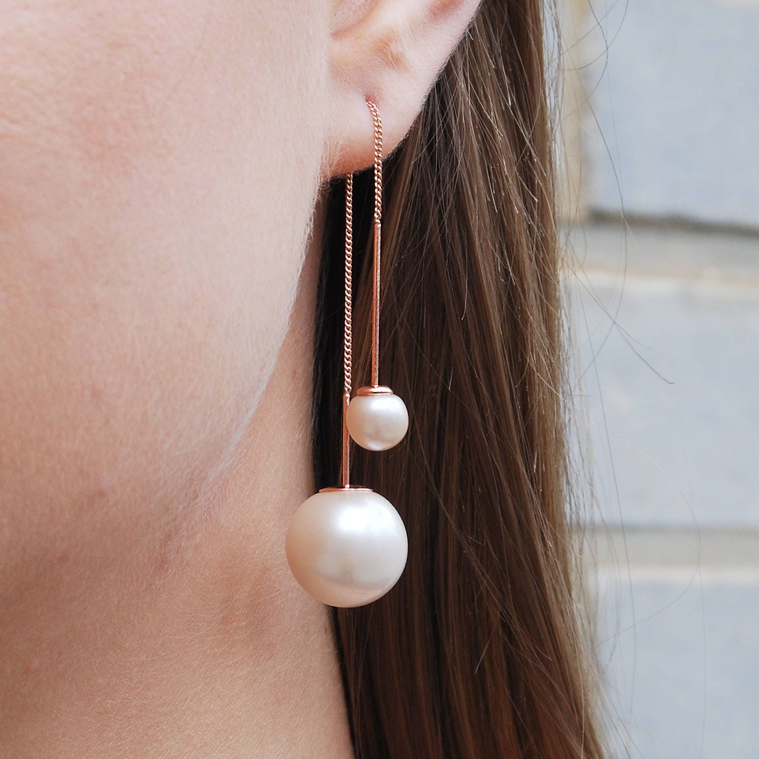 Ikecho Australia 9k Rose Gold Natural Pink Edison Freshwater Pearl Shepherd  Hook Earrings | Ringwood Jewellers