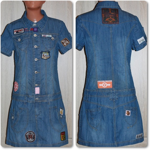 denim shirt dress size 18