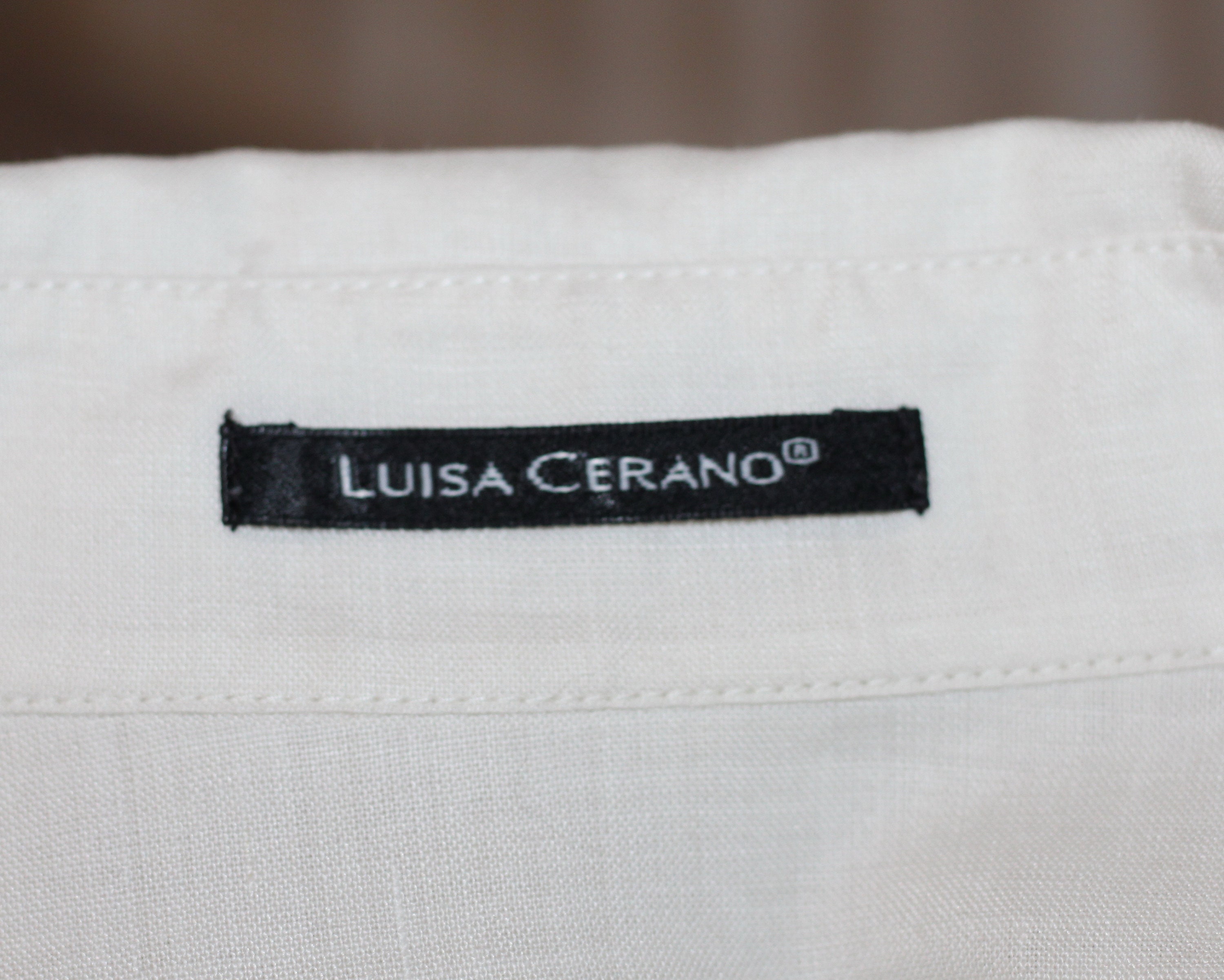 Luisa Cerano Embroidered Shirt Dress (Shorter) 88cm Dark Denim