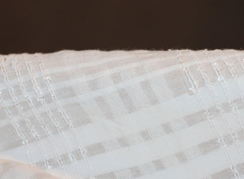 White Checked Blouse Size XL Joie de Vivre Vintage Blouse