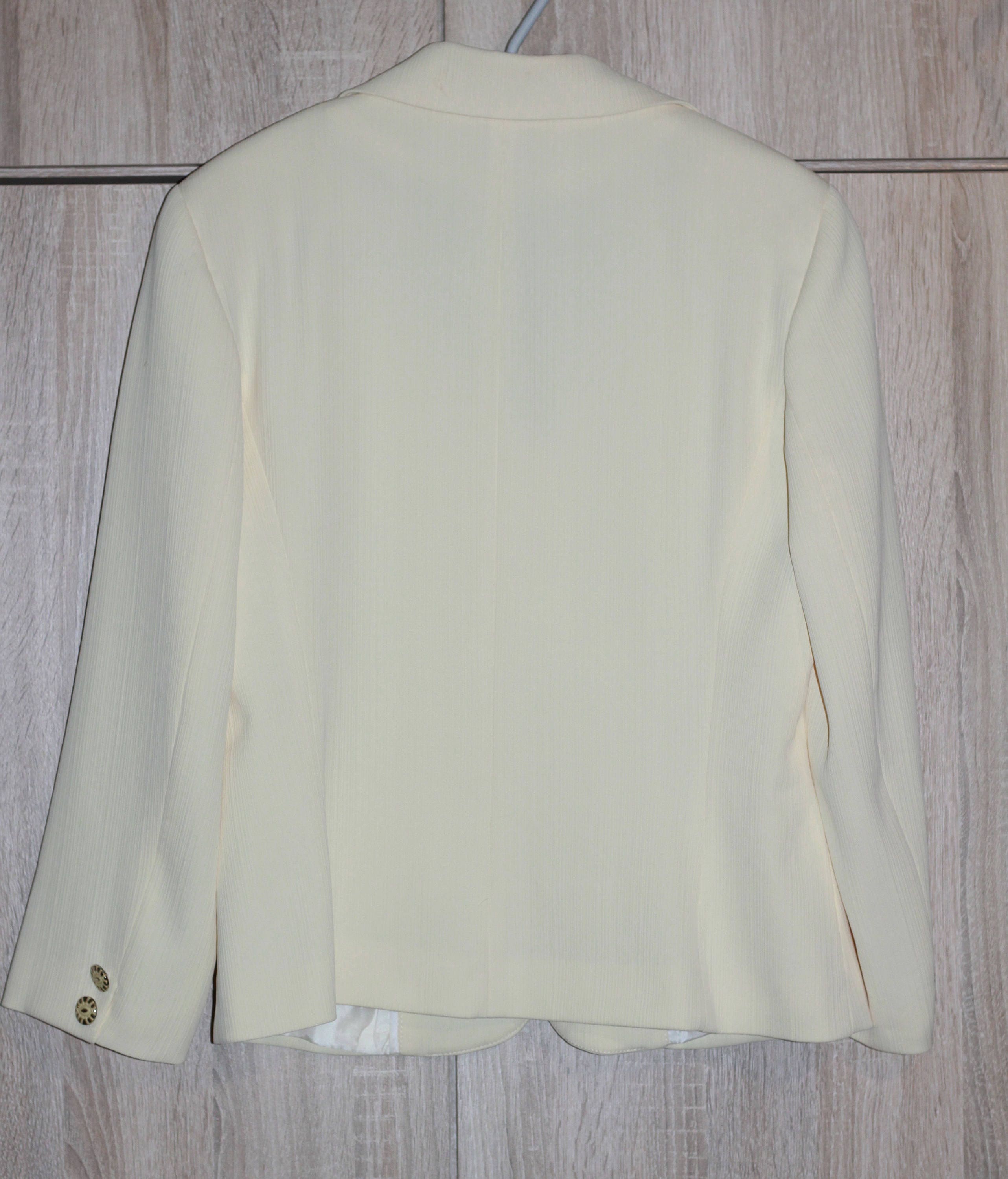 Vintage Conbipel Blazer Jacket White Yellow Size 10 - Etsy