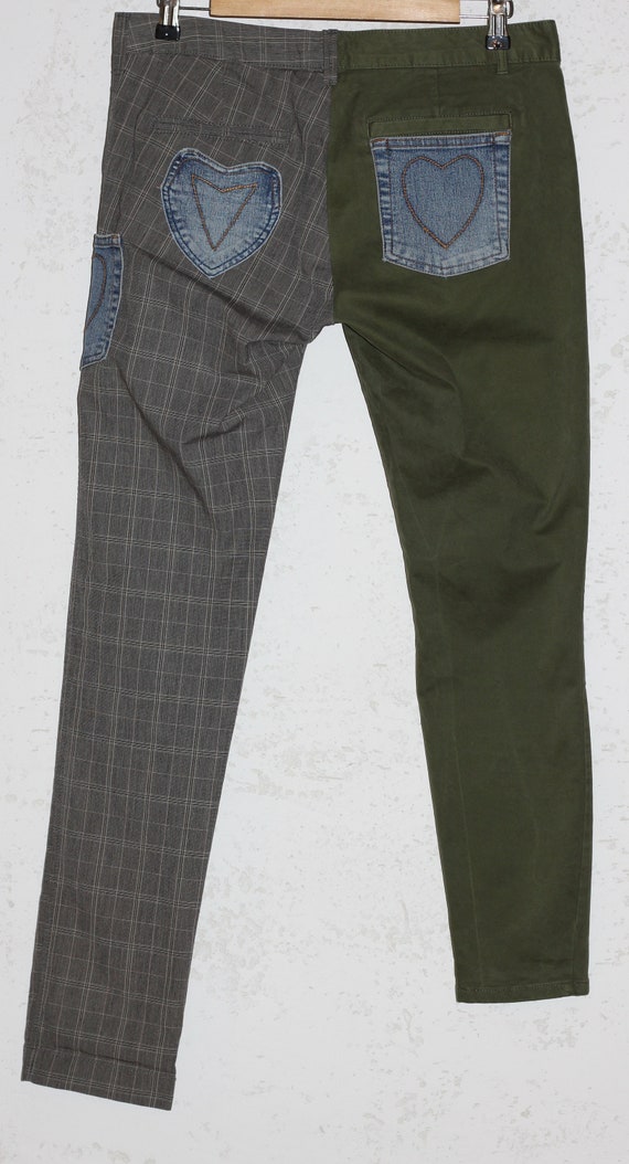 Two Tone Reconstructed Multipocket Jeans Upcycled… - image 6