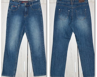 High Waisted Blue Jeans Marc Lauge Size L
