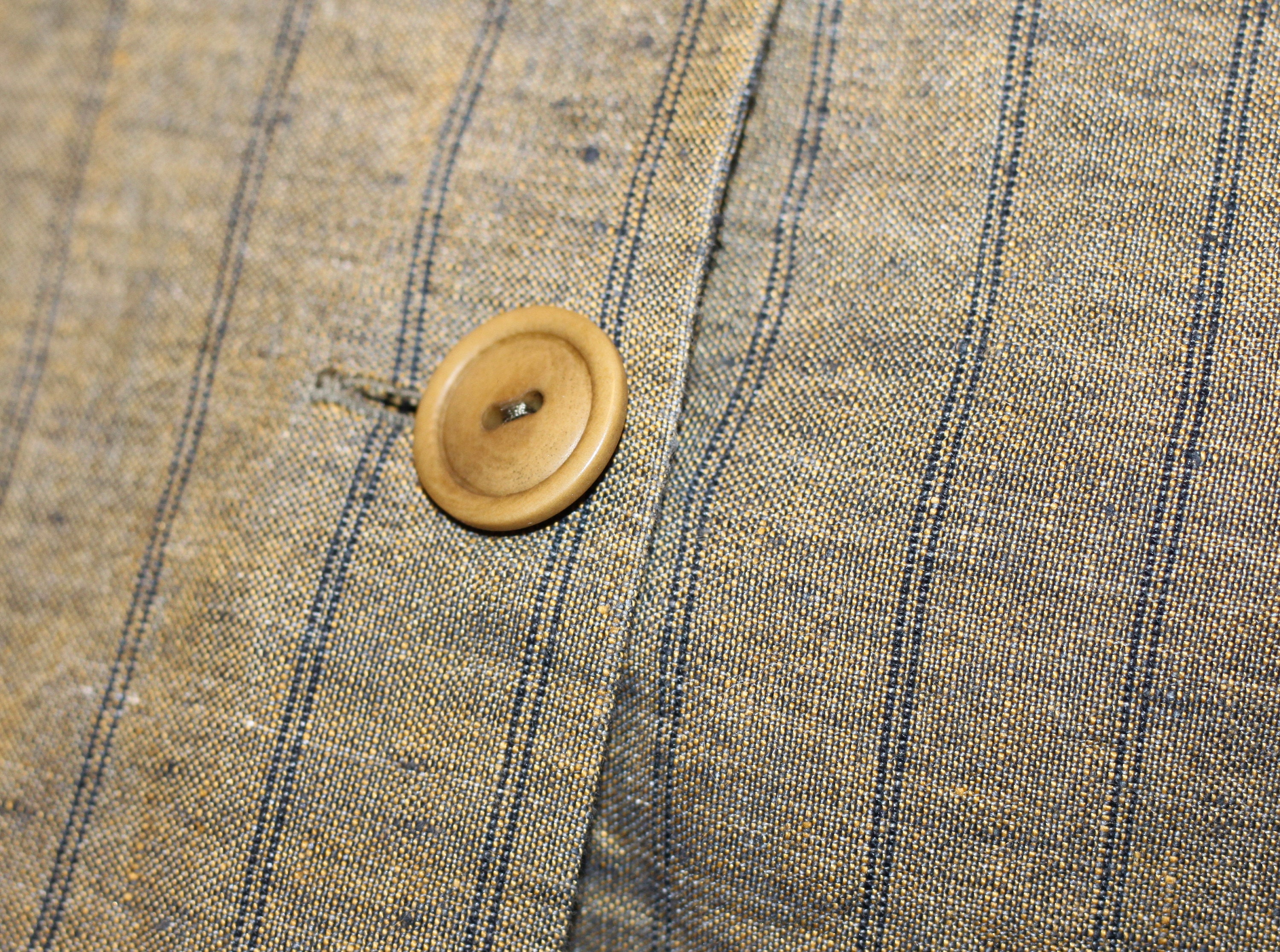 Vintage Jacket Linen Blend Fabric Blazer Summer Khaki Jacket - Etsy