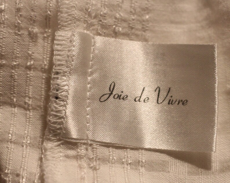 White Checked Blouse Size XL Joie de Vivre Vintage Blouse