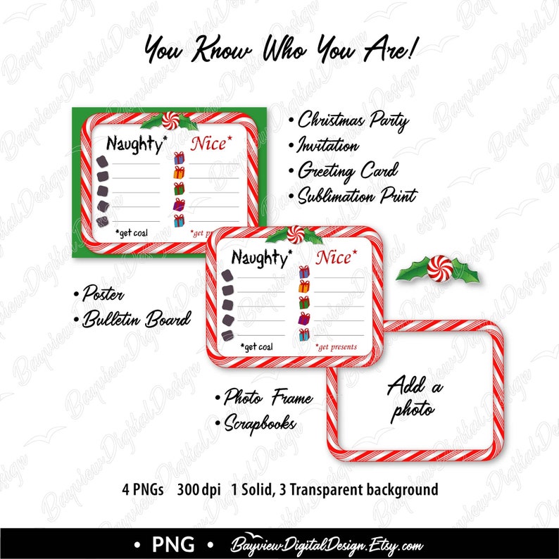 Naughty Or Nice Checklist Printable