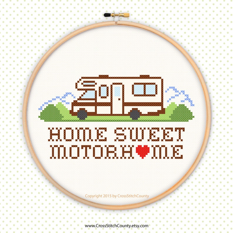 Vintage Camper /"Home Sweet Home/" Wall Art