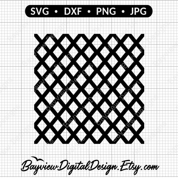 Lattice SVG, Trellis clipart, Screen CUT File, Mesh pattern sticker, Matrix LOGO svg, Fence printable poster png, Laser cut file, Laser svg
