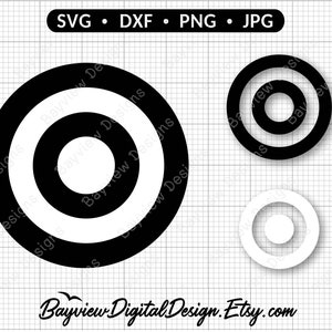 Target SVG, bullseye CUT file, circle clipart, laser svg, target logo, circle sticker, printable target, military target, bullseye PNG