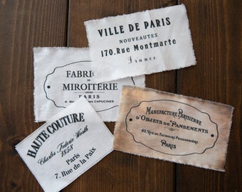 French fabric labels