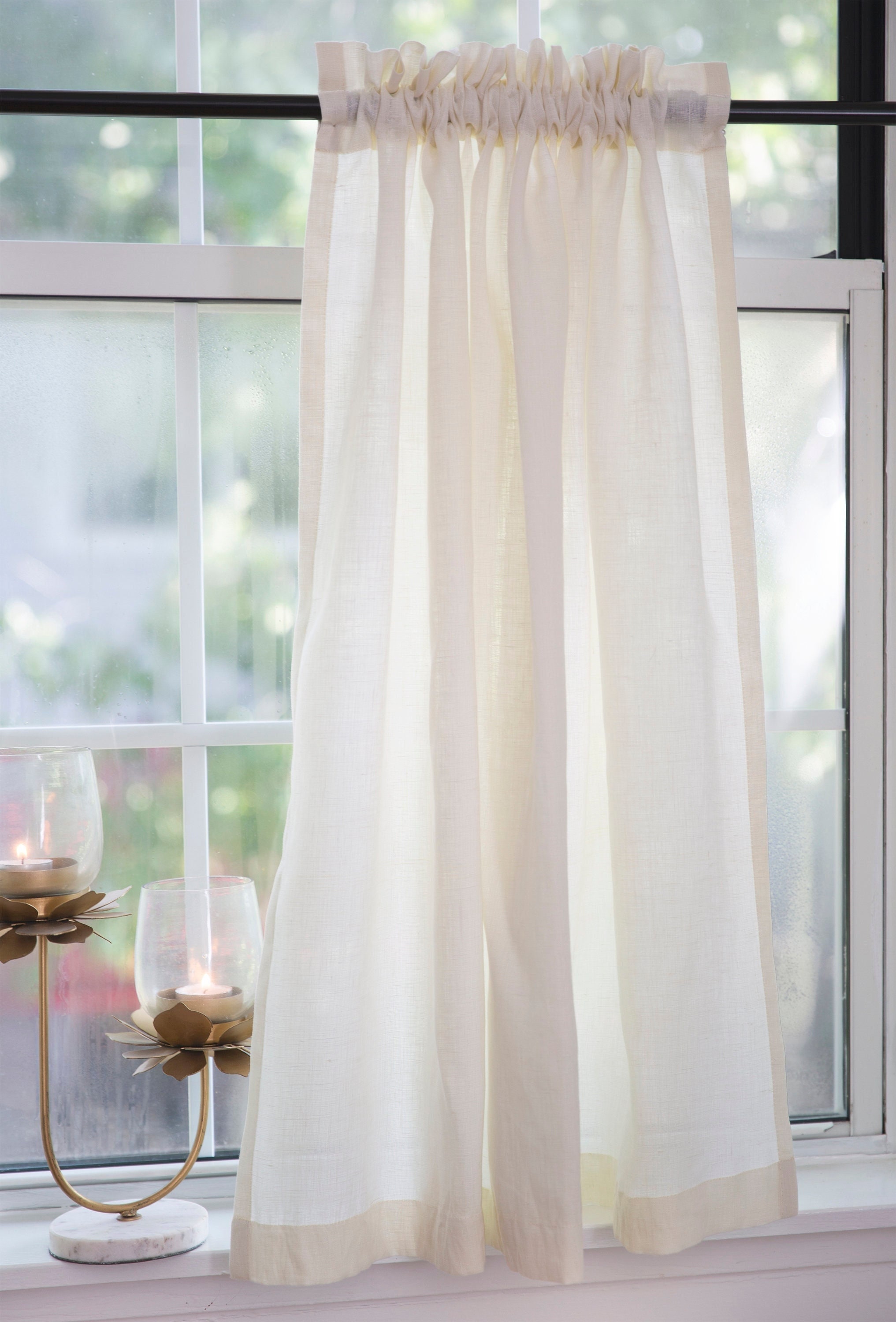dkny white textured curtains