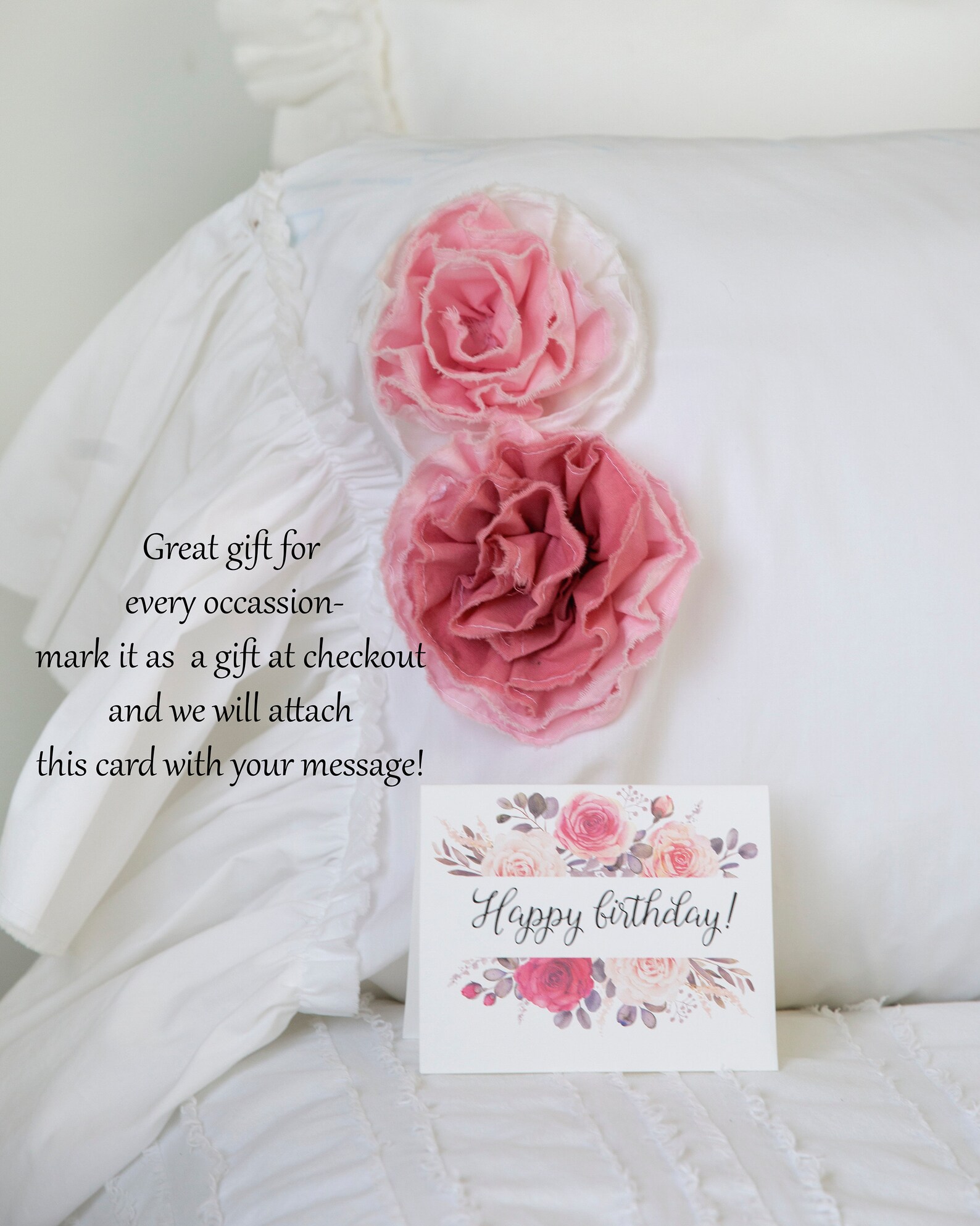 Shabby Chic Bedding Pillow Case Gift for Her Birthday Gift Etsy