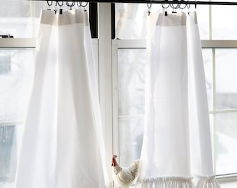 Cafe curtains farmhouse | Kitchen curtains | Bathroom curtains