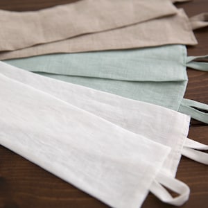 Linen tie backs set of 2