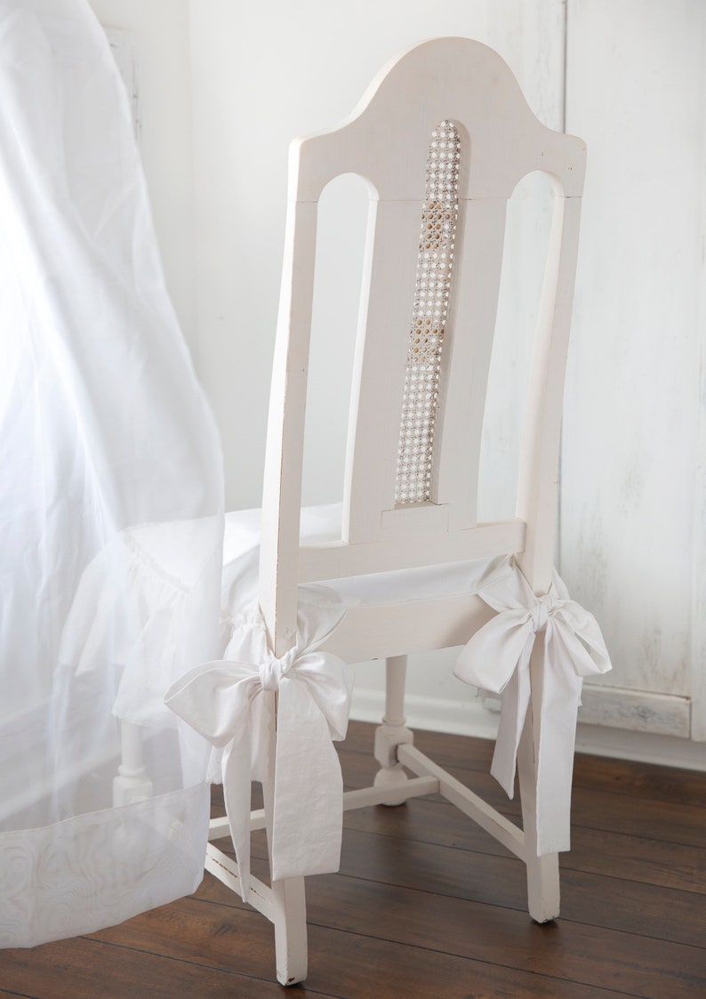 Ruffled Dining Chair Cover/wedding Chair Cover Etsy