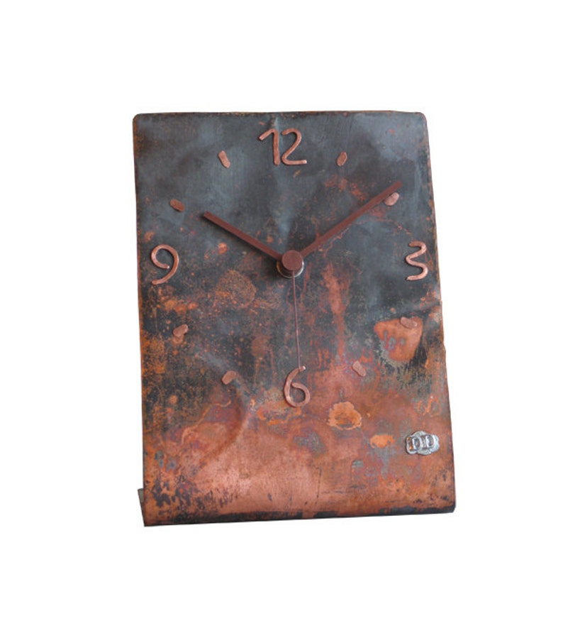 Copper Table Clock Home Decor Original Clock Hand Made Etsy