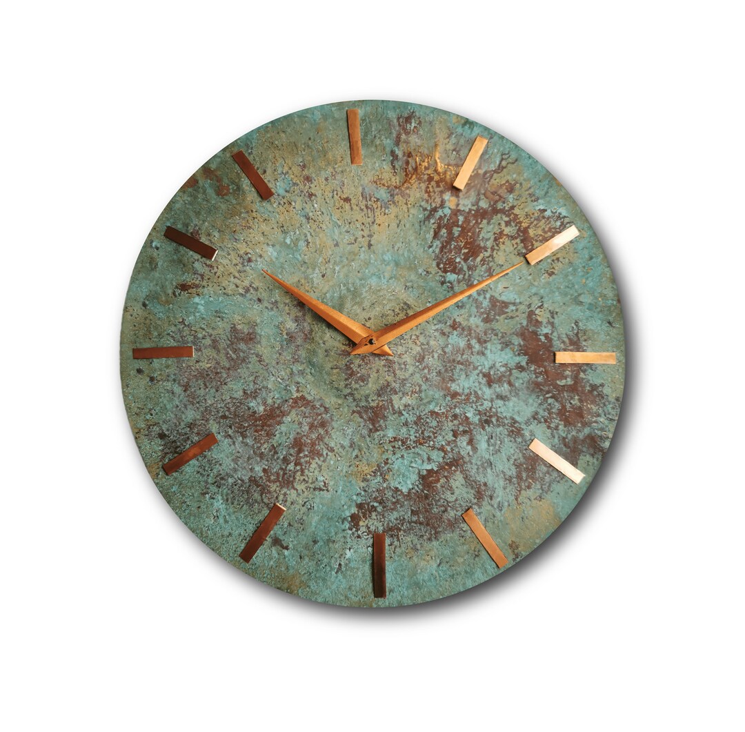 Large Brass Clock Oversized Clock Design Clock Wall Clock Etsy