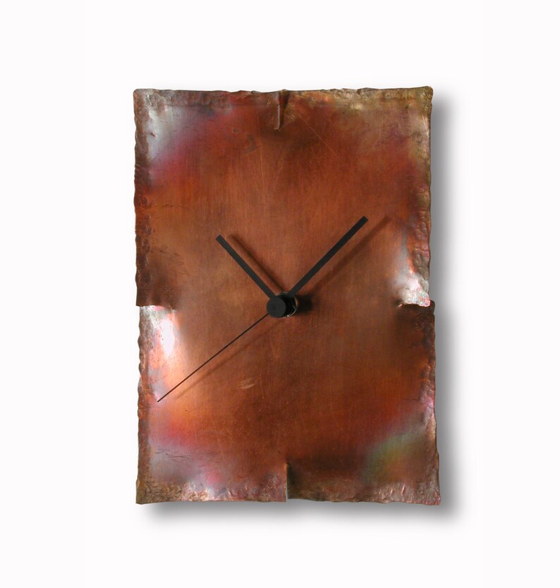 Copper Clock Design Clock Wall Clock Hand Made Clock Etsy