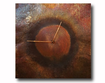 Wall clock, Copper clock, design clock, hand made clock, clocks, original clock, design wall clock