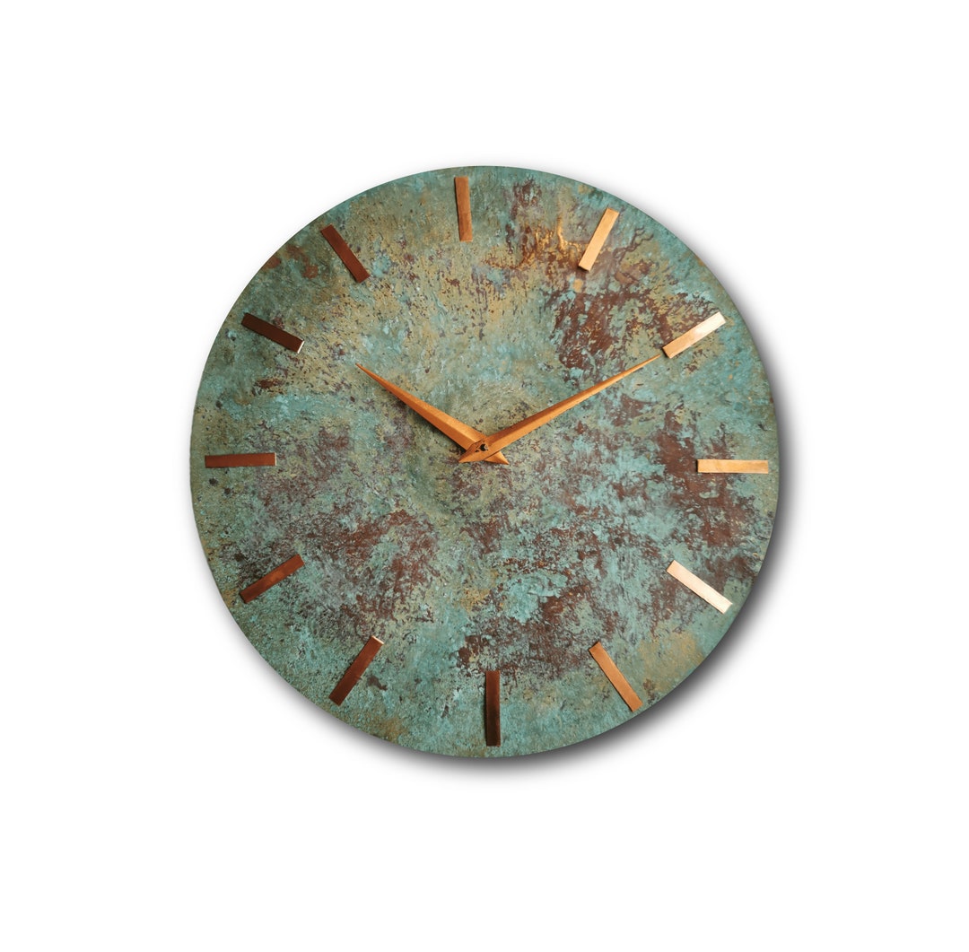 Large Brass Clock Oversized Clock Design Clock Wall Clock Etsy