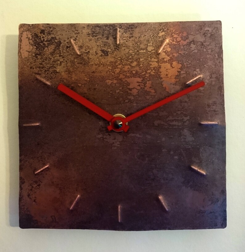 Small Wall Clock Home Decor Original Clock Hand Made Clock Etsy