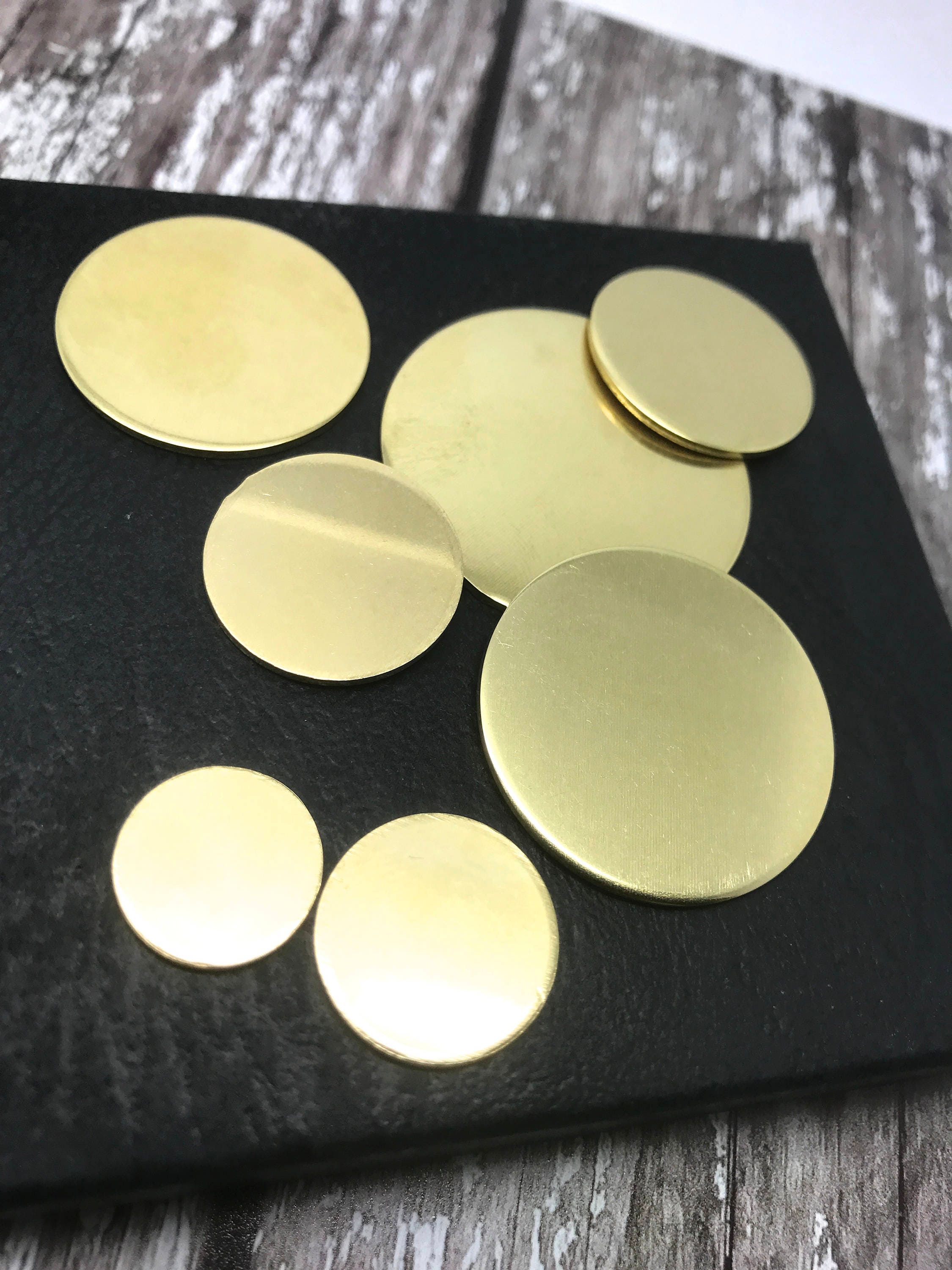 Brass Disc 32mm Brass Disc Blank brass stamping blank Etsy