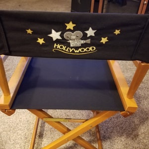 Personalized  Replacement Embroidered Directors chair Backstrap - both sides NO FRAME