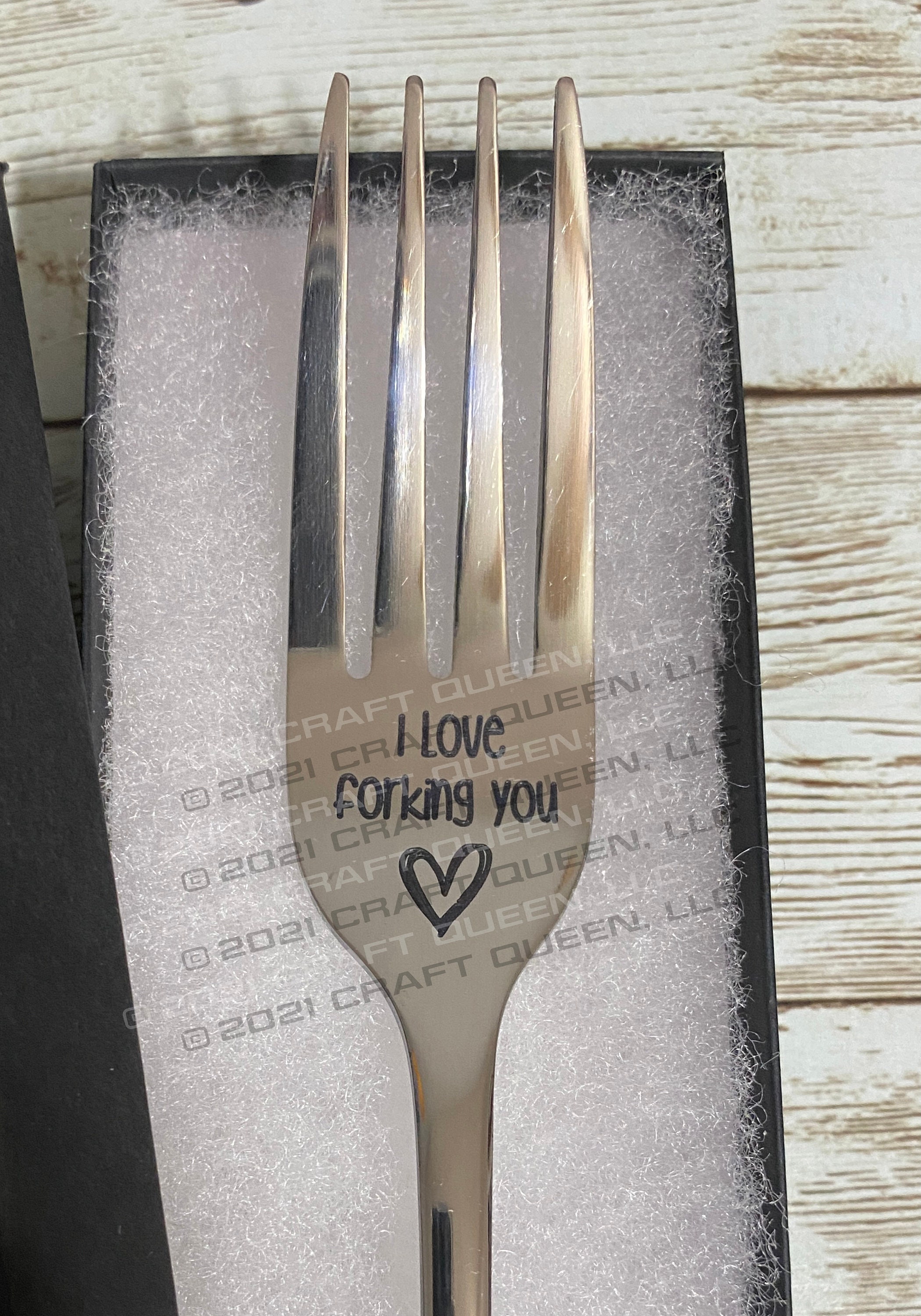 I Forking Love You I Love Forking You Engraved Fork | Etsy
