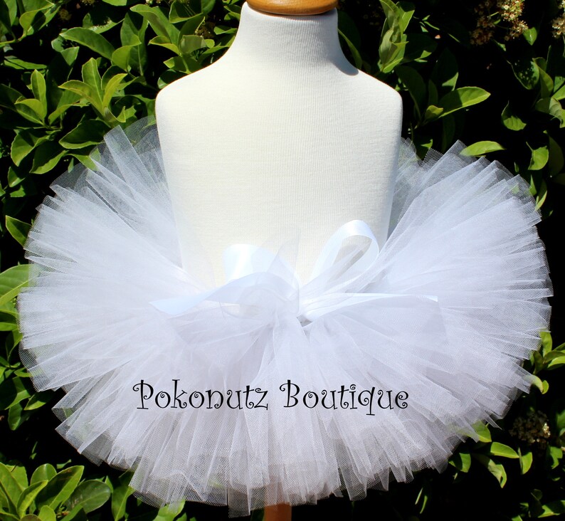 White Tutu Photo Prop Tutu Christening Tutu Baptism Tutu Etsy