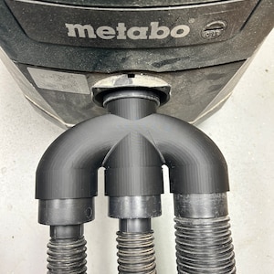 Shop Vac 3 way Y Splitter Adapter - RIDGID, Festool, Shop Vac, Craftsman, Metabo