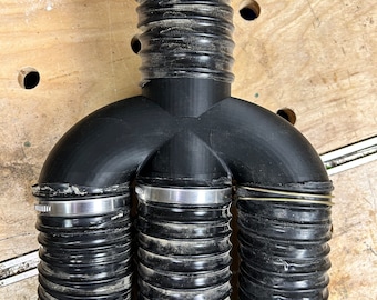3 way Y Splitter for 2.5" Dust Collection Hose