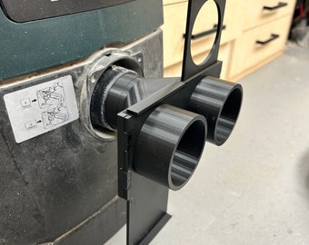 Shop Vac Y Splitter Blast Gate Adapter - RIDGID, DEWALT, Craftsman, Bauer, Hart, Metabo, RYOBI, Hyper