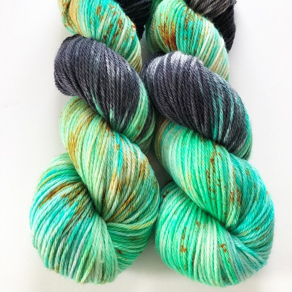 TREASURE CHEST- Worsted weight, hand dyed yarn, indie dyed yarn, superwash merino