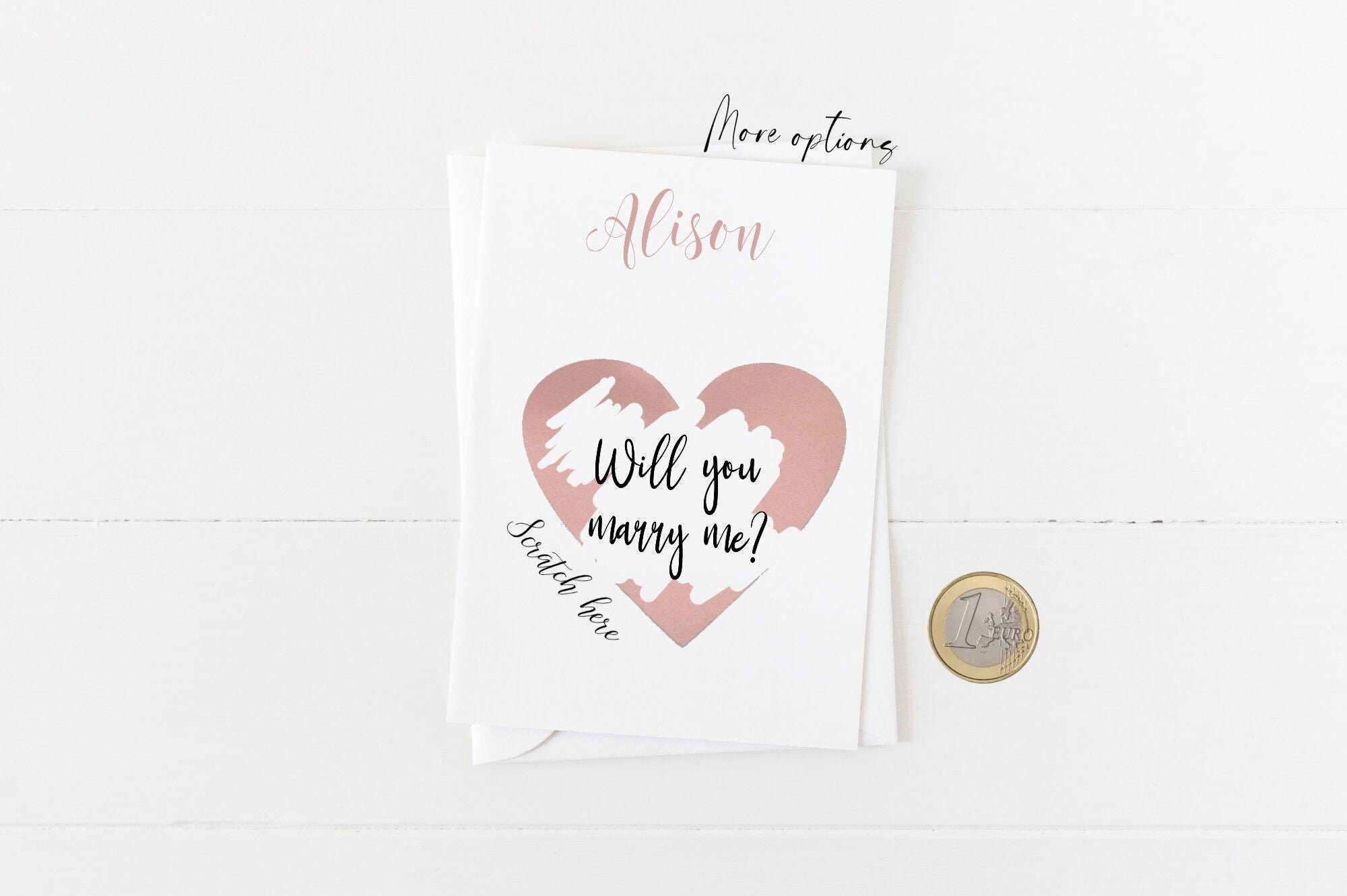 I Love You Will you  MARRY ME/ Wedding Proposal card Folded 