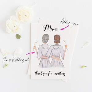 Personalized Thank You Card for Mother Mother in Law on - Etsy
