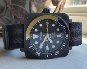 Bumblebee Bell & Ross Homage Custom Automatic Watch Seiko - Etsy
