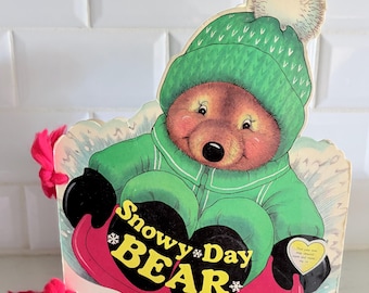 Vintage children’s book - Snowy day bear - 1985 - hardcover