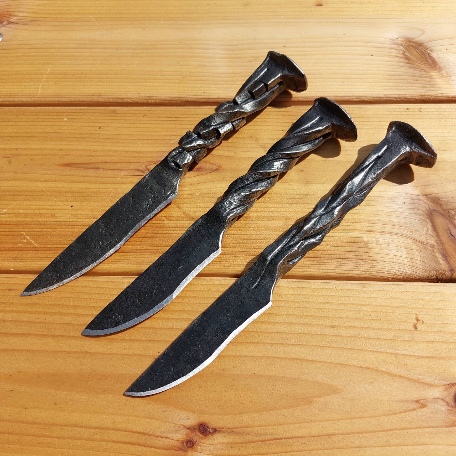 Railroad Spike Knife Letter Opener Collectible Cube Twist Pineapple